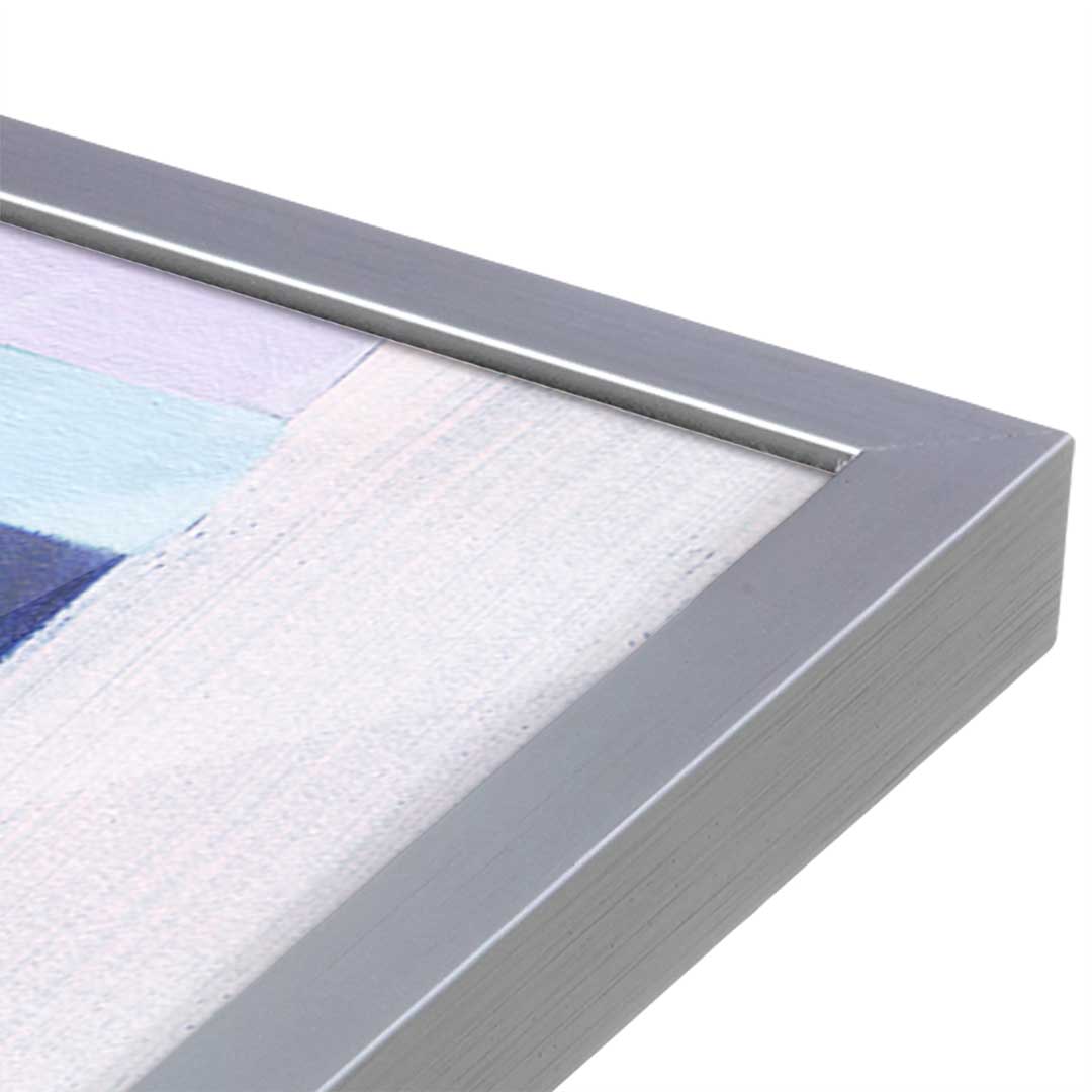 [Color:Polished Chrome], Picture of art in a Polished Chrome frame at an angle
