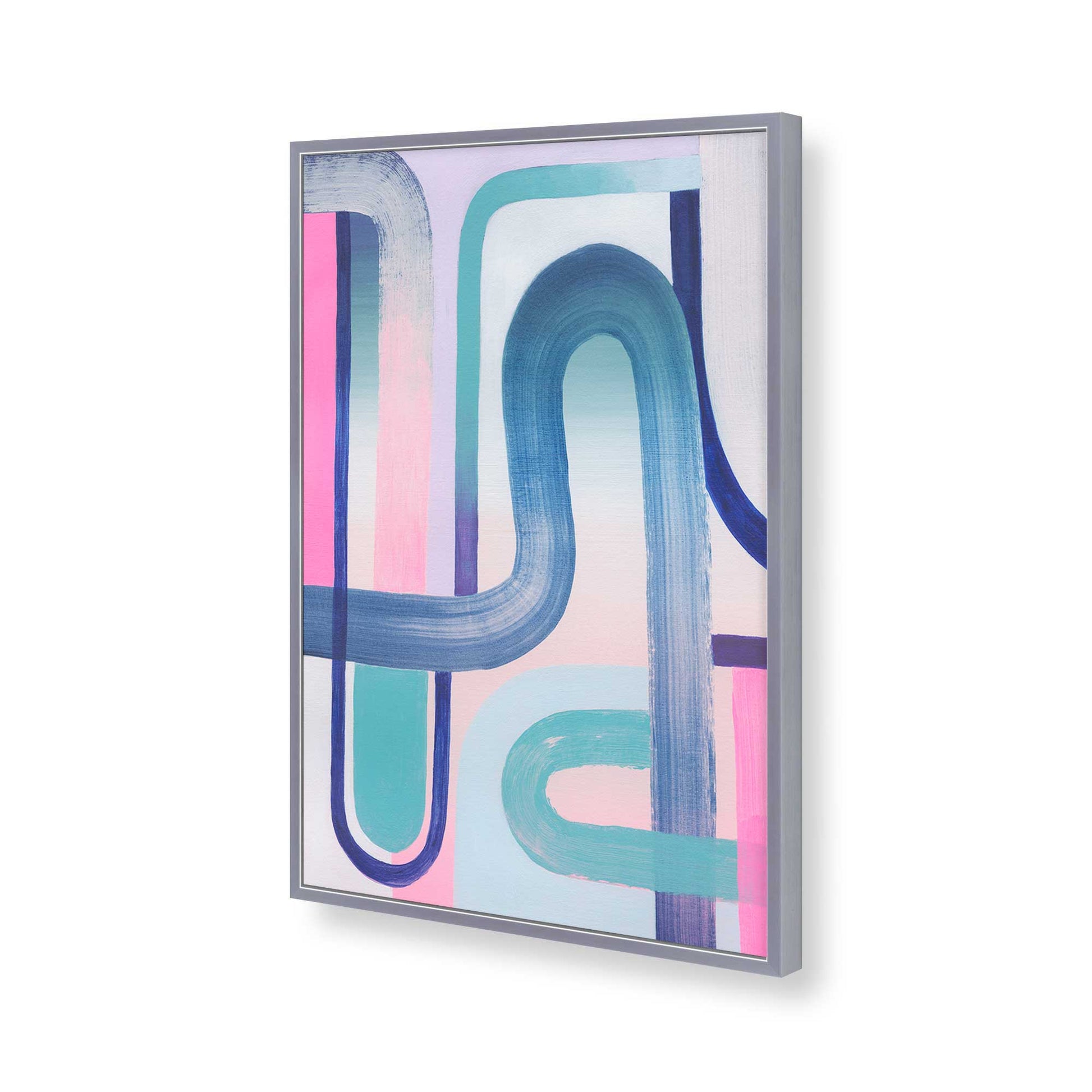 [Color:Polished Chrome], Picture of art in a Polished Chrome frame of the corner