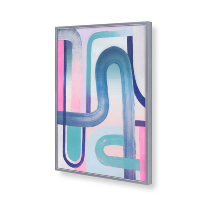 [Color:Polished Chrome], Picture of art in a Polished Chrome frame of the corner