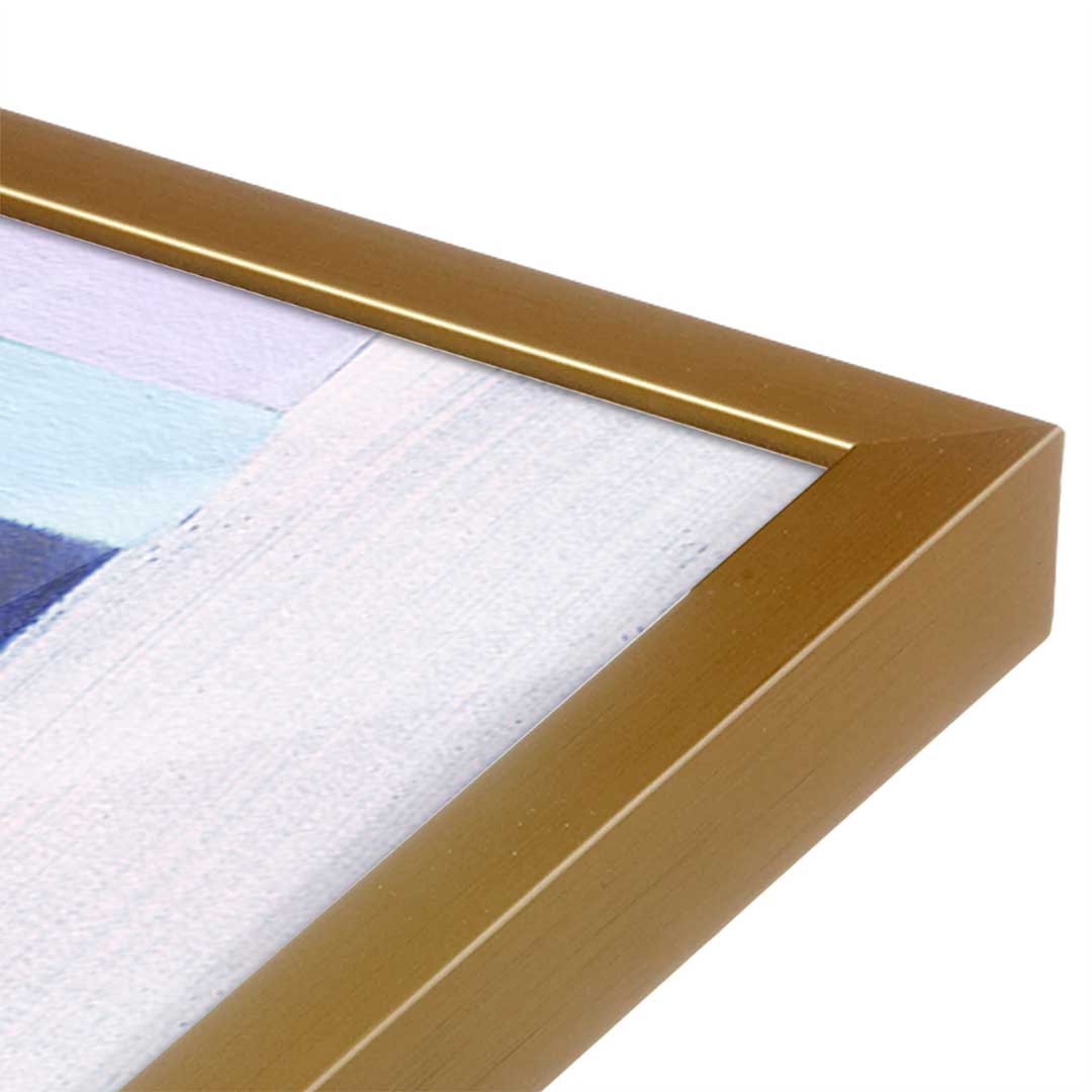 [Color:Polished Gold], Picture of art in a Polished Gold frame at an angle