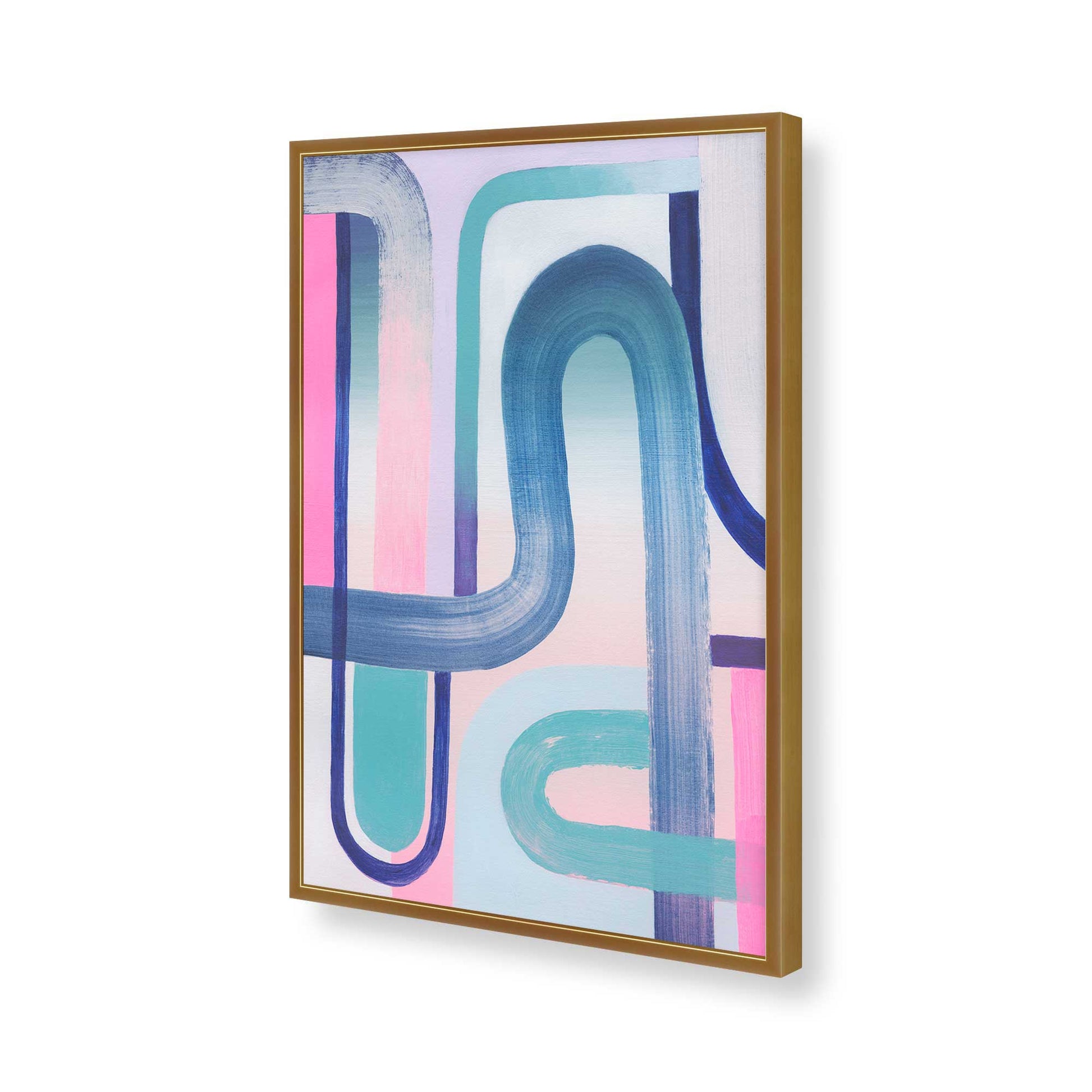 [Color:Polished Gold], Picture of art in a Polished Gold frame of the corner