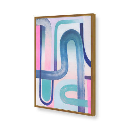 [Color:Polished Gold], Picture of art in a Polished Gold frame of the corner
