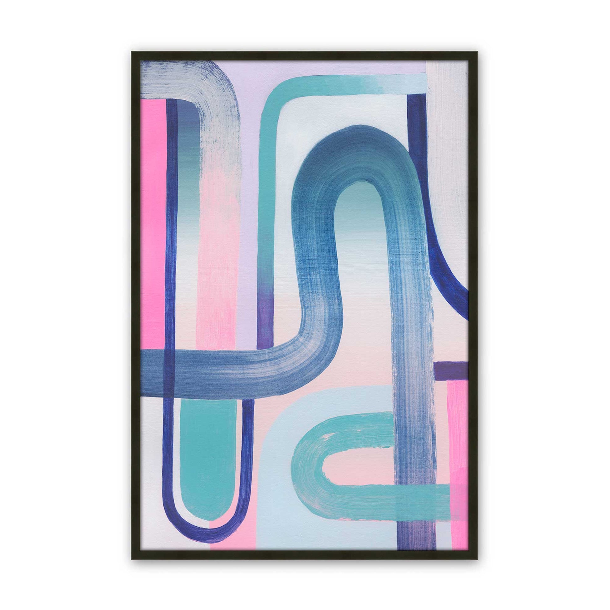 [Color:Satin Black], Picture of art in a Satin Black frame
