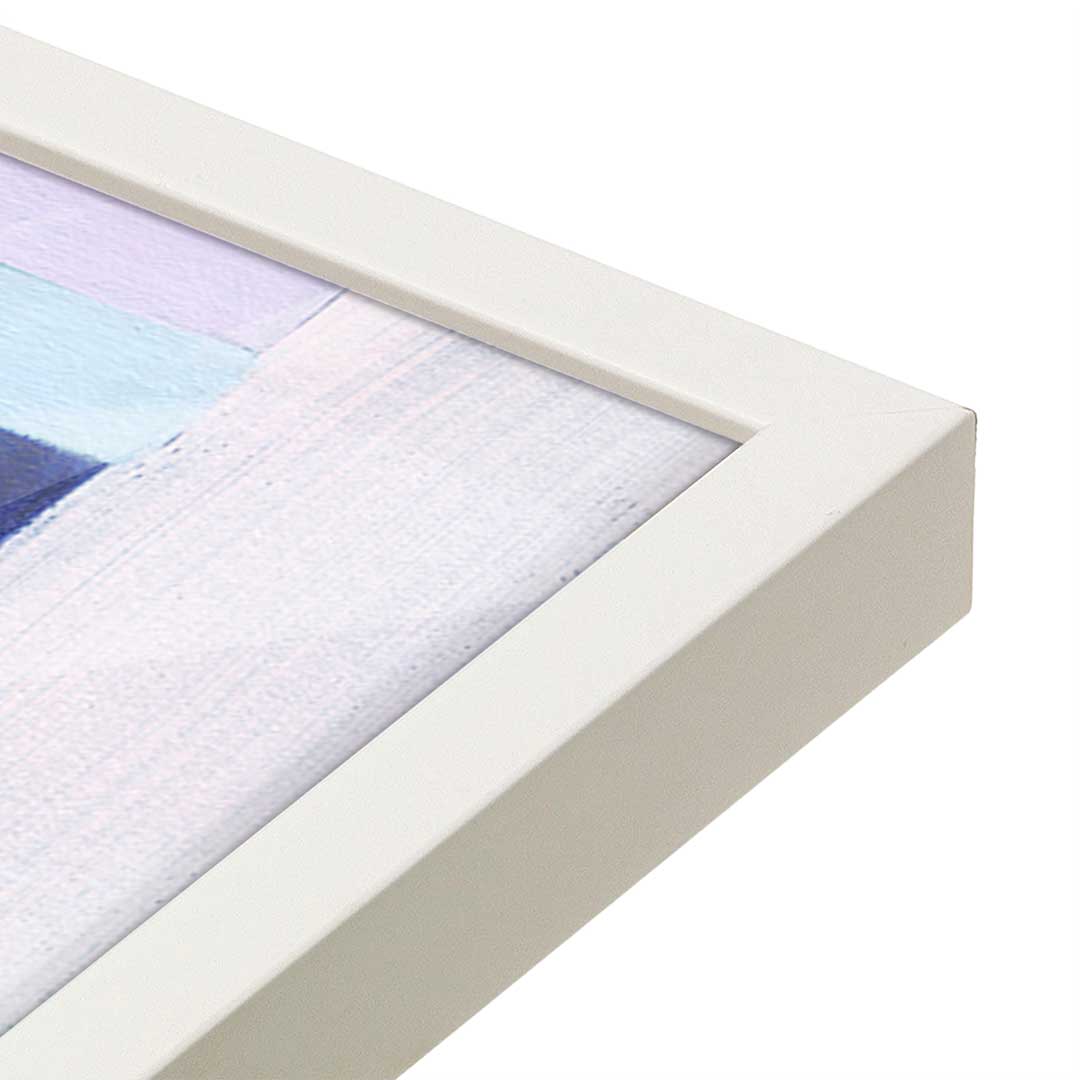 [Color:Opaque White], Picture of art in a Opaque White frame at an angle