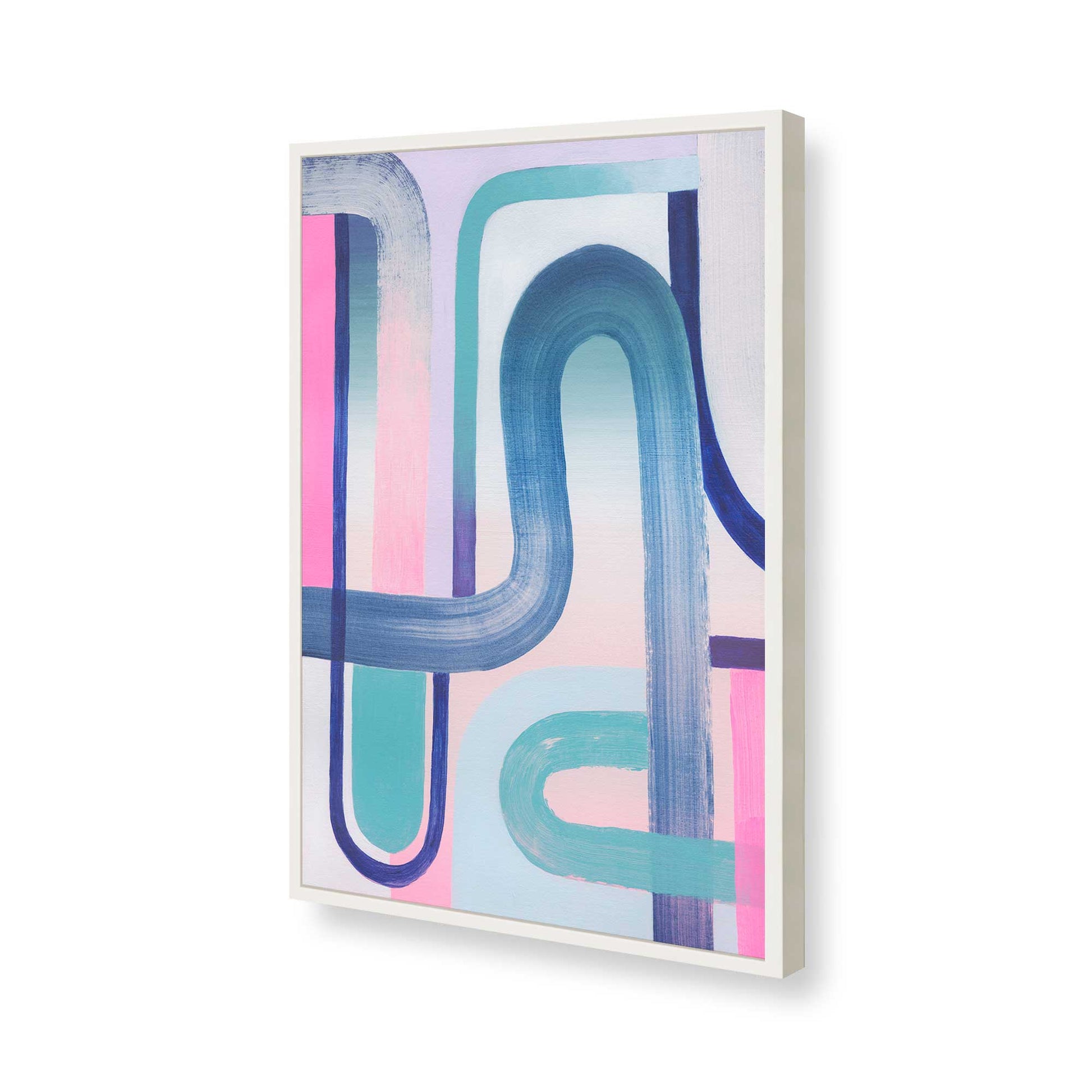 [Color:Opaque White], Picture of art in a Opaque White frame of the corner