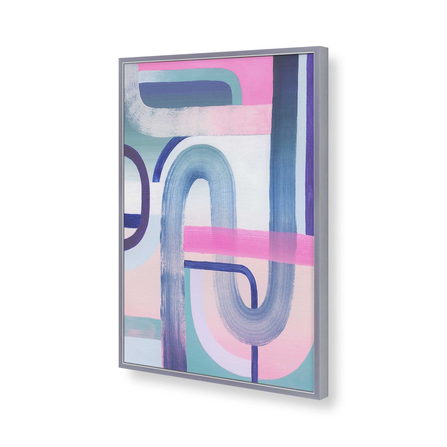 [Color:Polished Chrome], Picture of art in a Polished Chrome frame of the corner