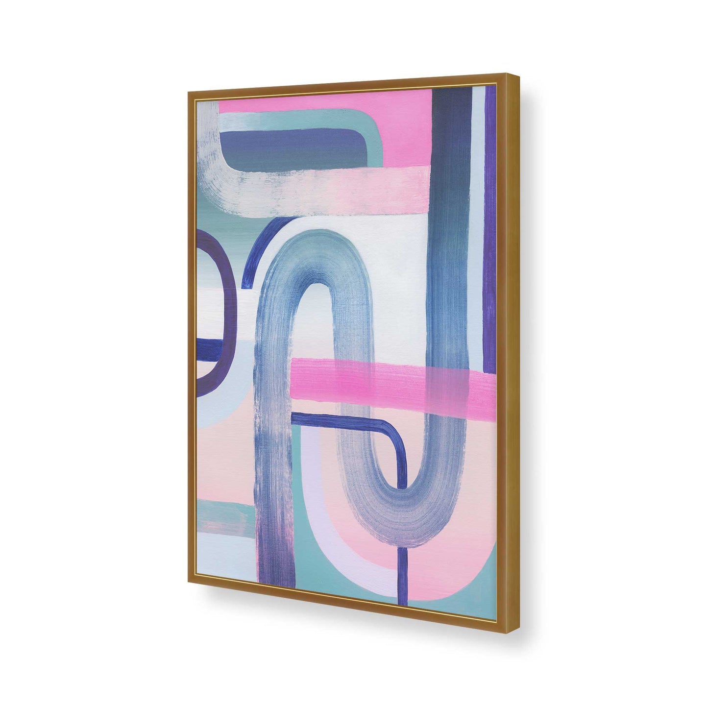 [Color:Polished Gold], Picture of art in a Polished Gold frame of the corner