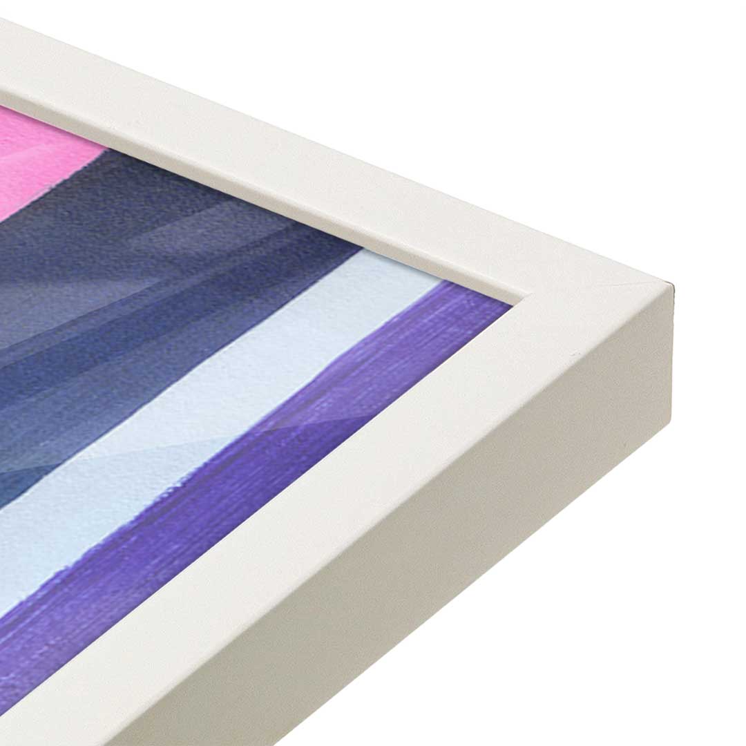 [Color:Opaque White], Picture of art in a Opaque White frame at an angle