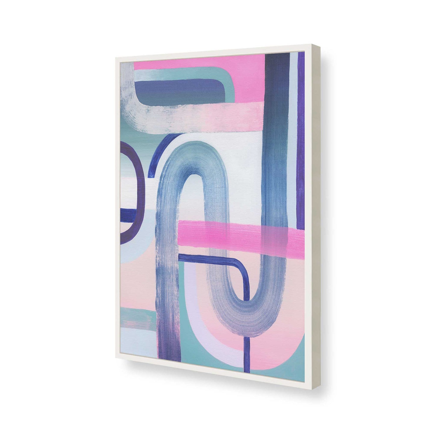 [Color:Opaque White], Picture of art in a Opaque White frame of the corner