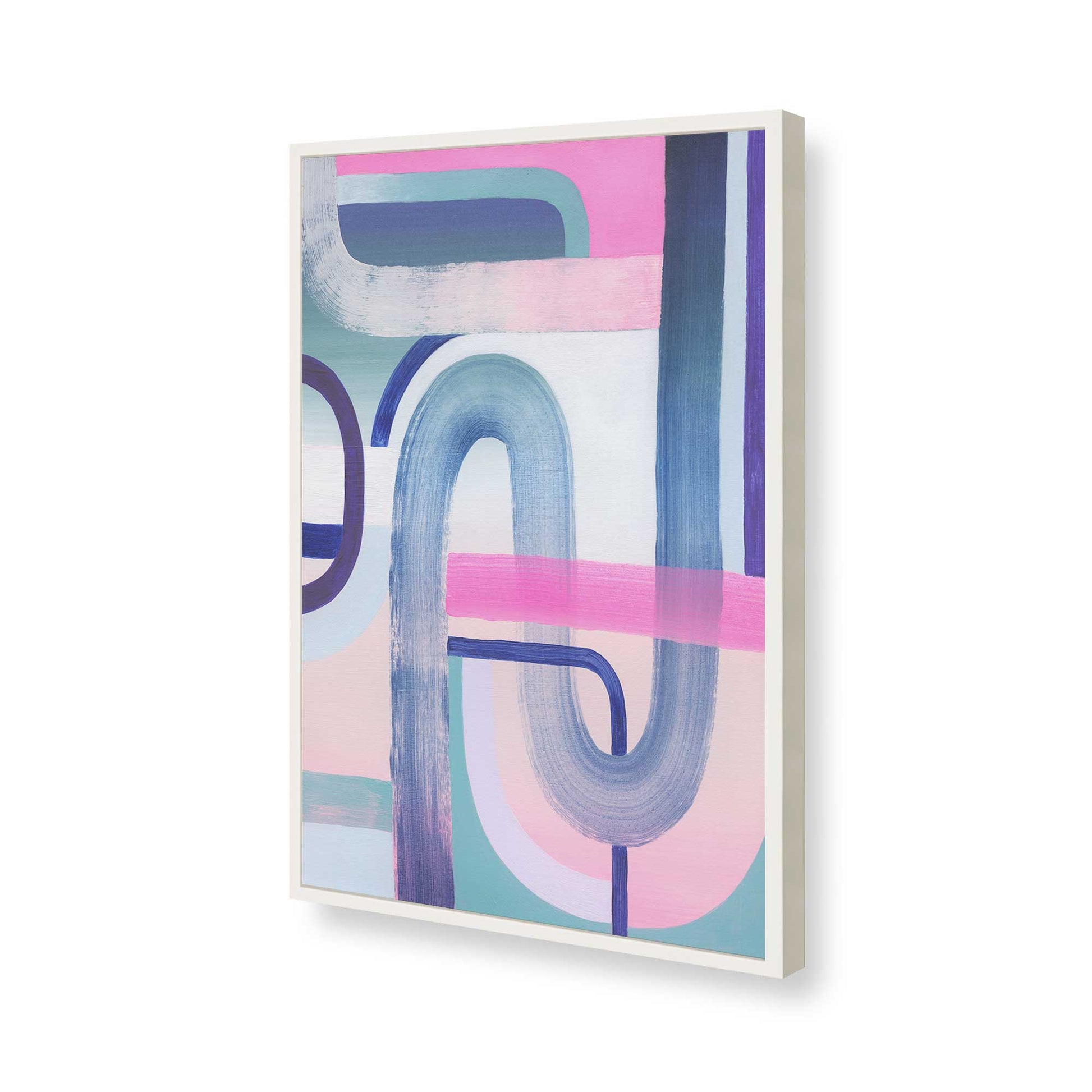 [Color:Opaque White], Picture of art in a Opaque White frame of the corner