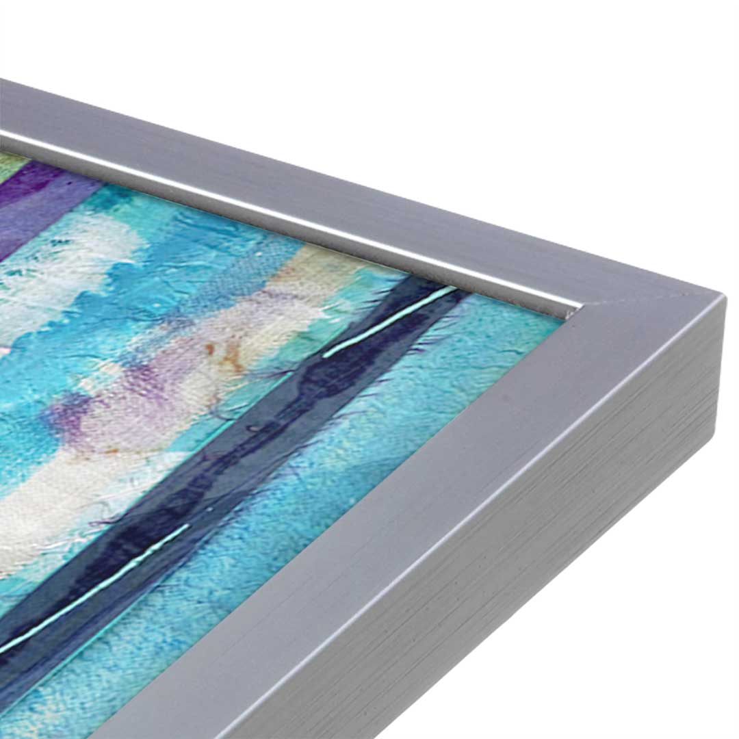 [Color:Polished Chrome], Picture of art in a Polished Chrome frame at an angle