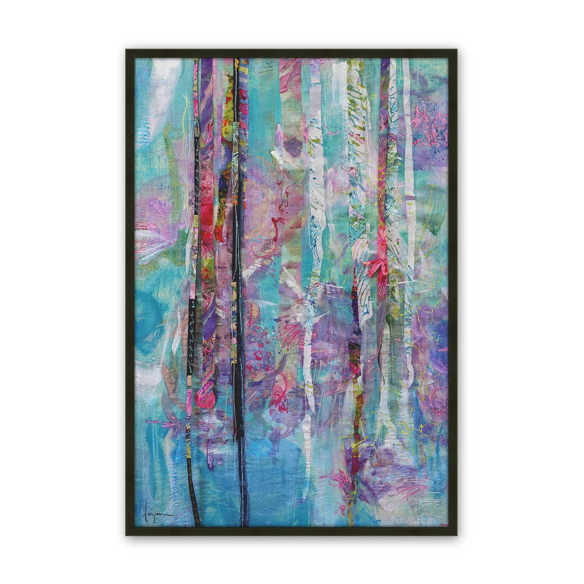 [Color:Satin Black], Picture of art in a Satin Black frame