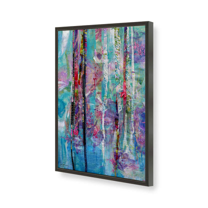 [Color:Satin Black], Picture of art in a Satin Black frame of the corner