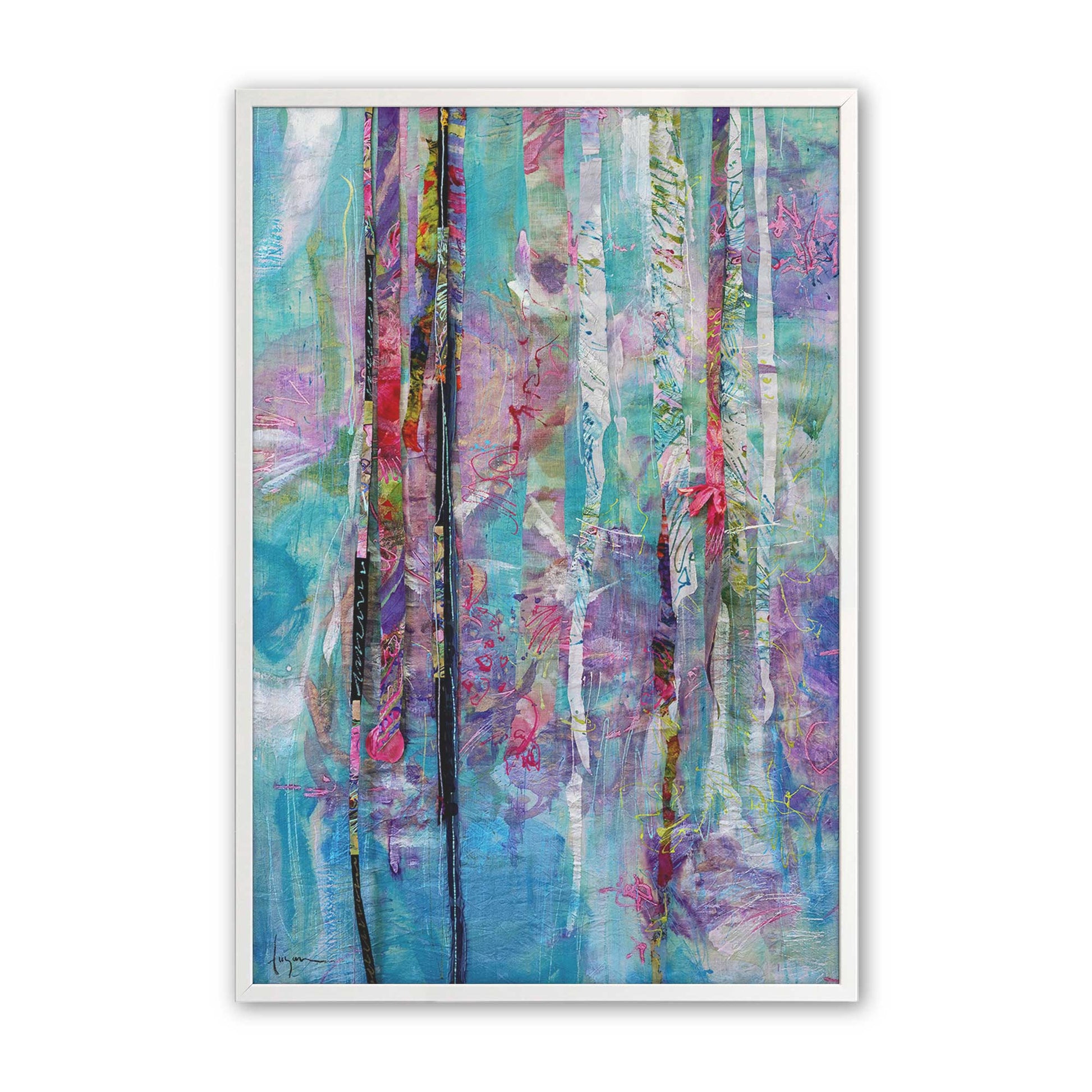 [Color:Opaque White], Picture of art in a Opaque White frame