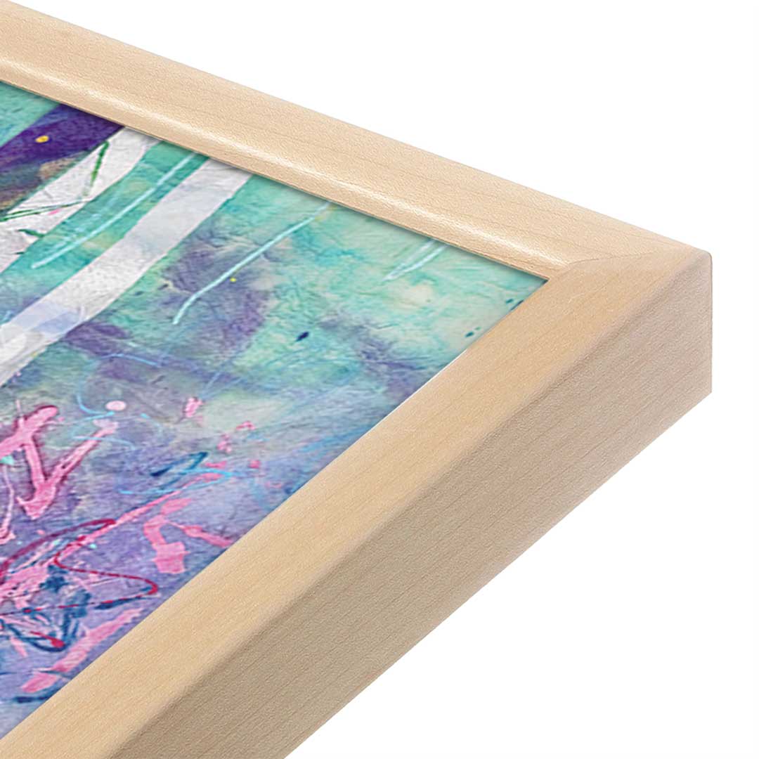 [Color:Raw Maple], Picture of art in a Raw Maple frame at an angle