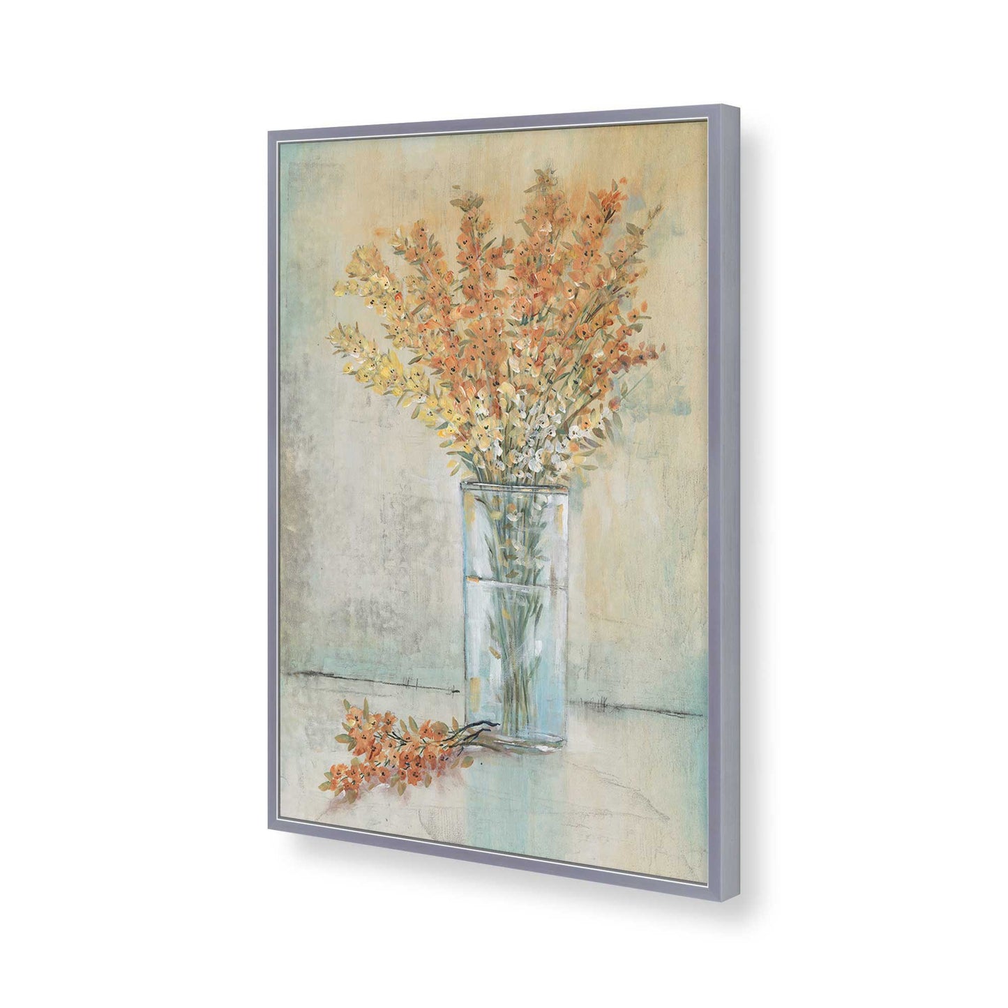 [Color:Polished Chrome], Picture of art in a Polished Chrome frame of the corner