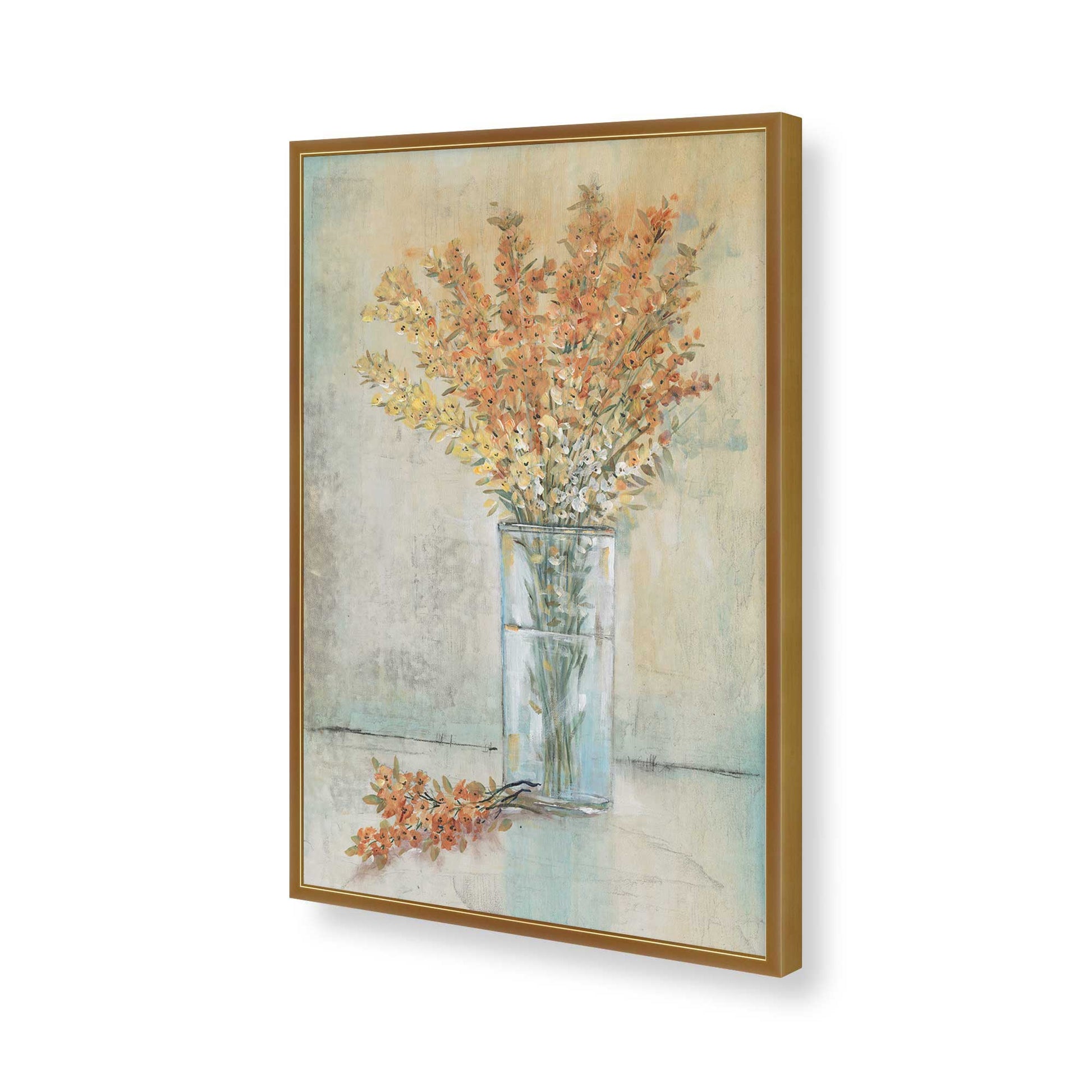[Color:Polished Gold], Picture of art in a Polished Gold frame of the corner
