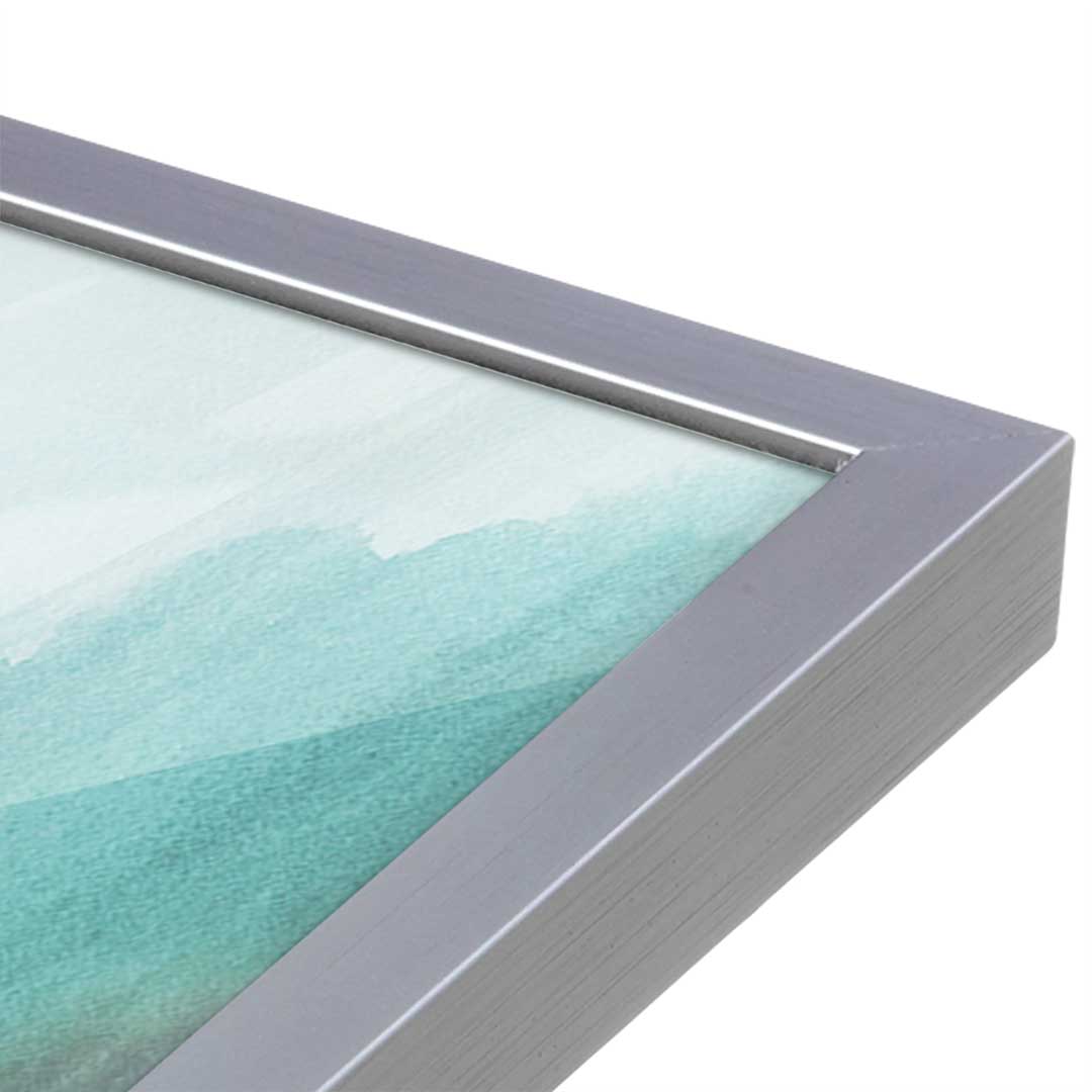 [Color:Polished Chrome], Picture of art in a Polished Chrome frame at an angle