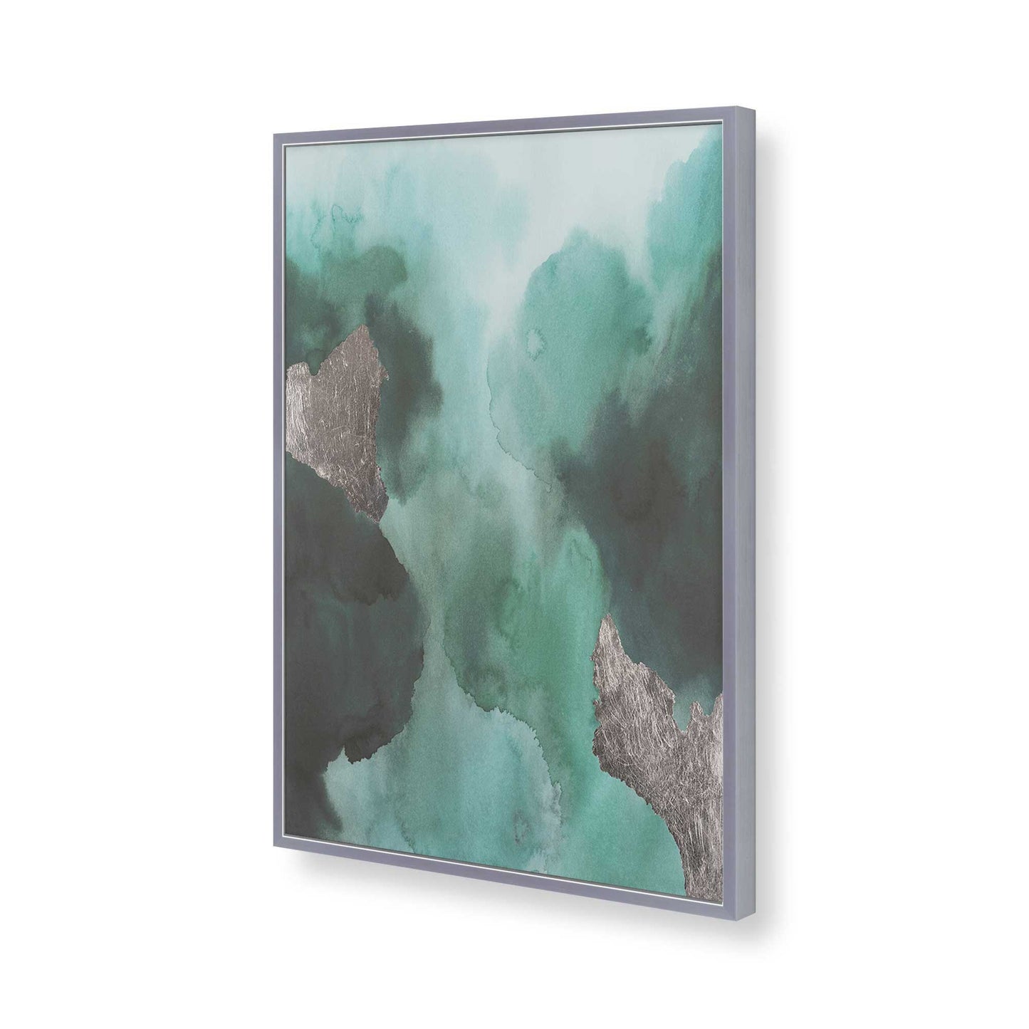 [Color:Polished Chrome], Picture of art in a Polished Chrome frame of the corner