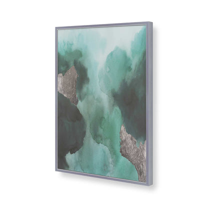 [Color:Polished Chrome], Picture of art in a Polished Chrome frame of the corner