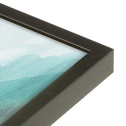 [Color:Satin Black], Picture of art in a Satin Black frame at an angle