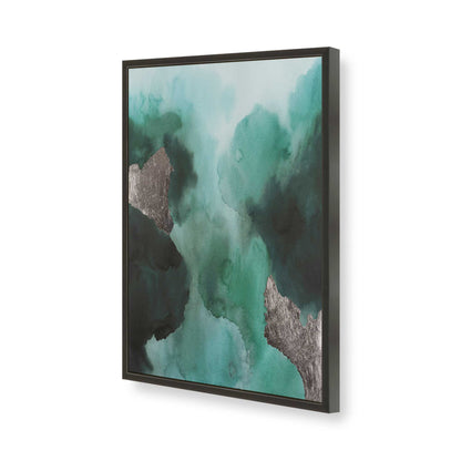 [Color:Satin Black], Picture of art in a Satin Black frame of the corner