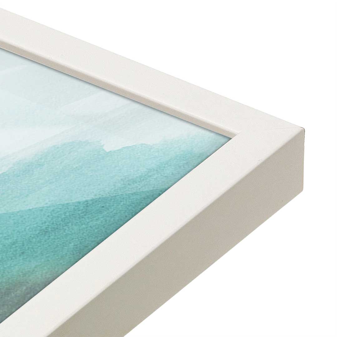 [Color:Opaque White], Picture of art in a Opaque White frame at an angle