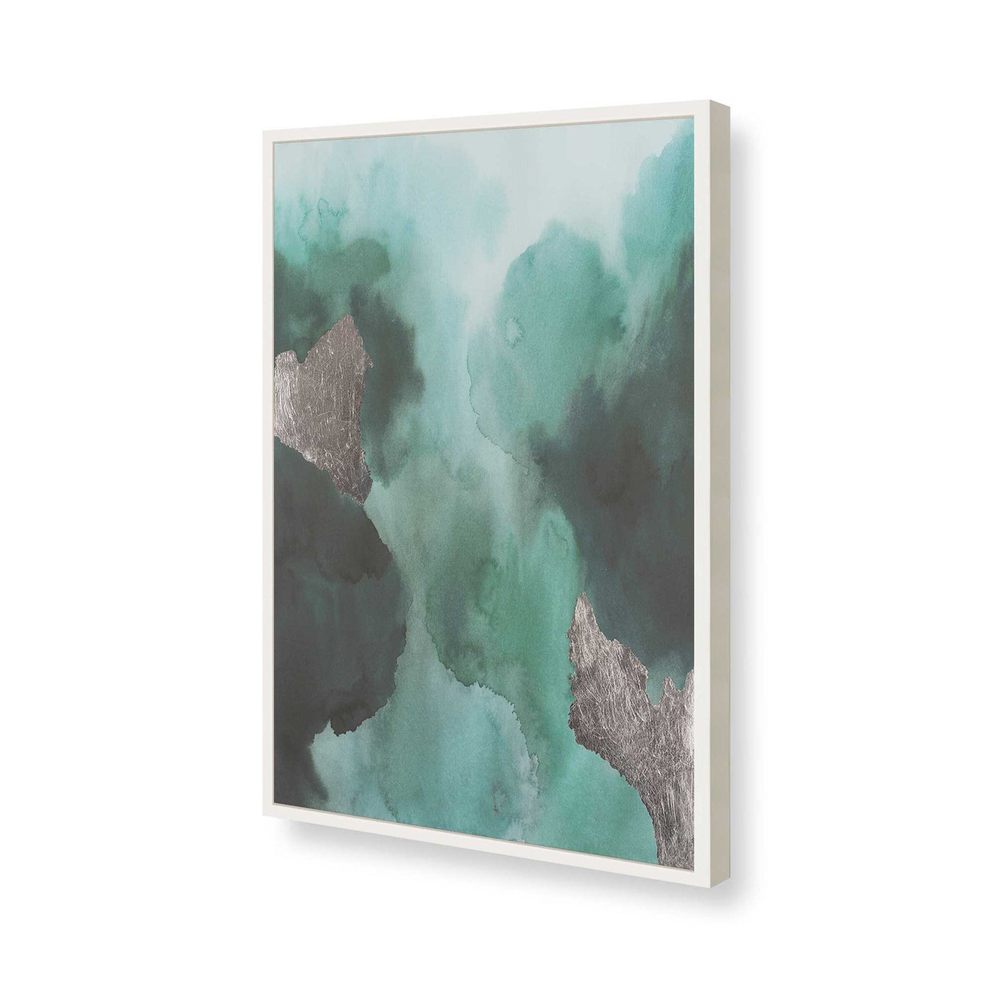 [Color:Opaque White], Picture of art in a Opaque White frame of the corner