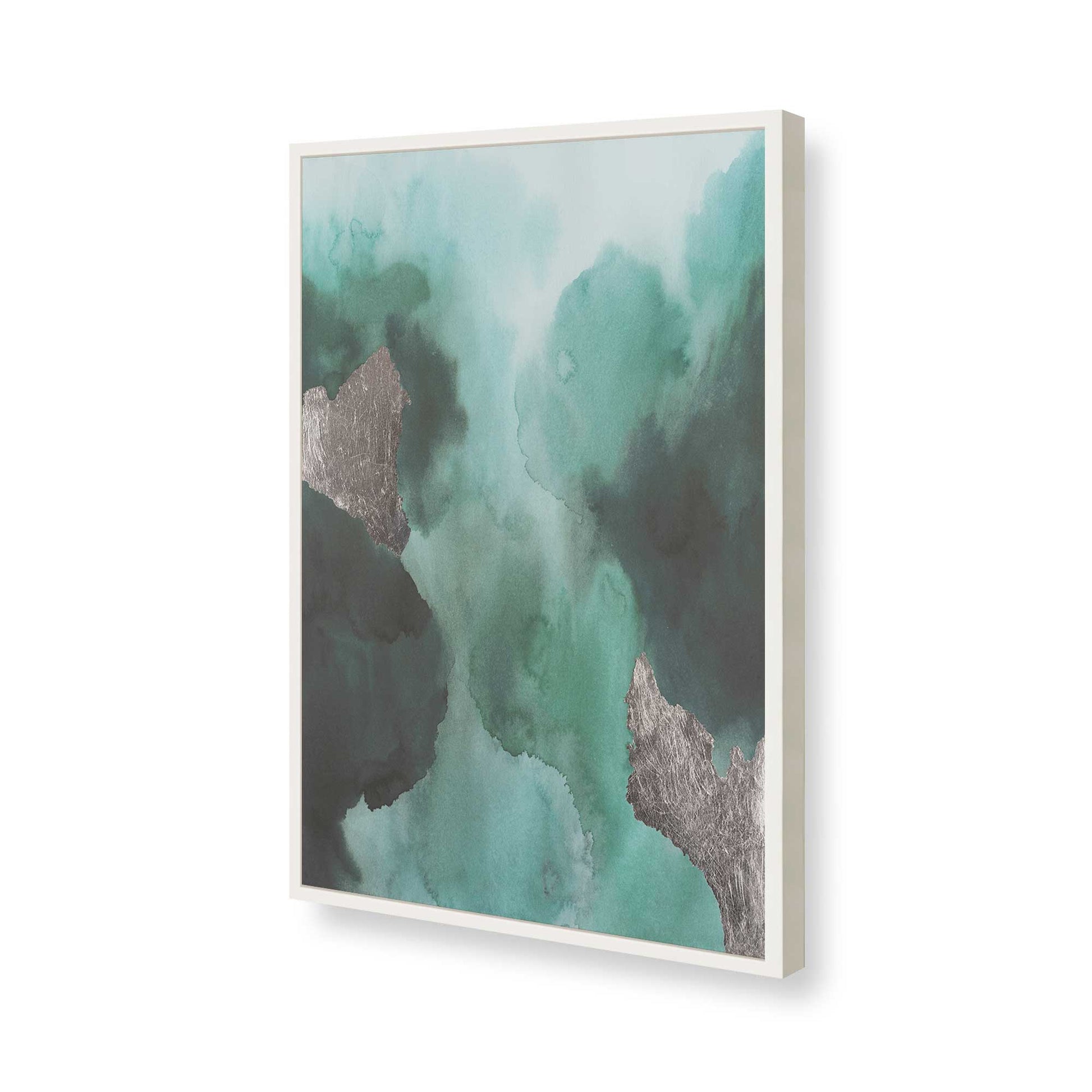 [Color:Opaque White], Picture of art in a Opaque White frame of the corner