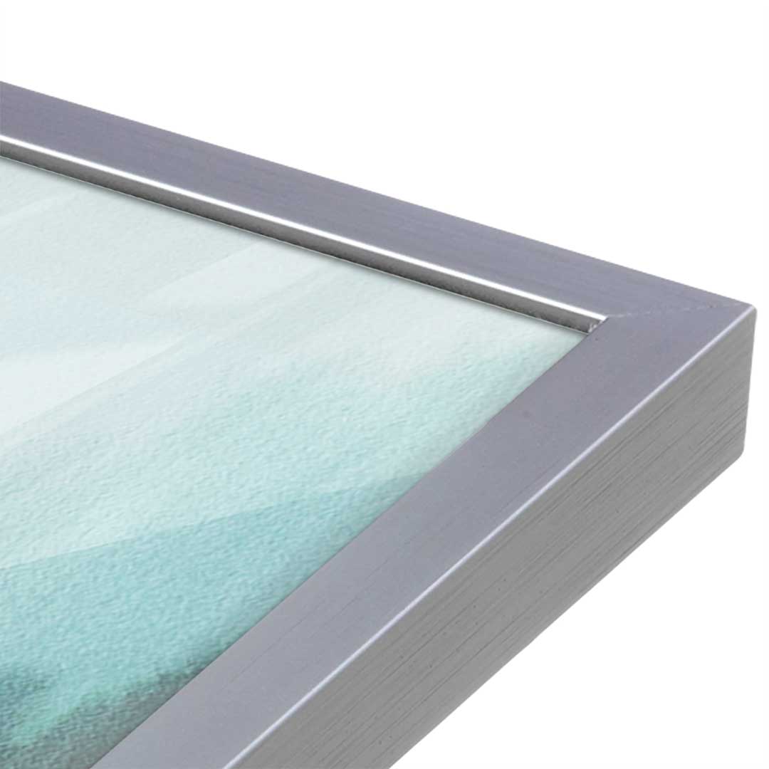 [Color:Polished Chrome], Picture of art in a Polished Chrome frame at an angle