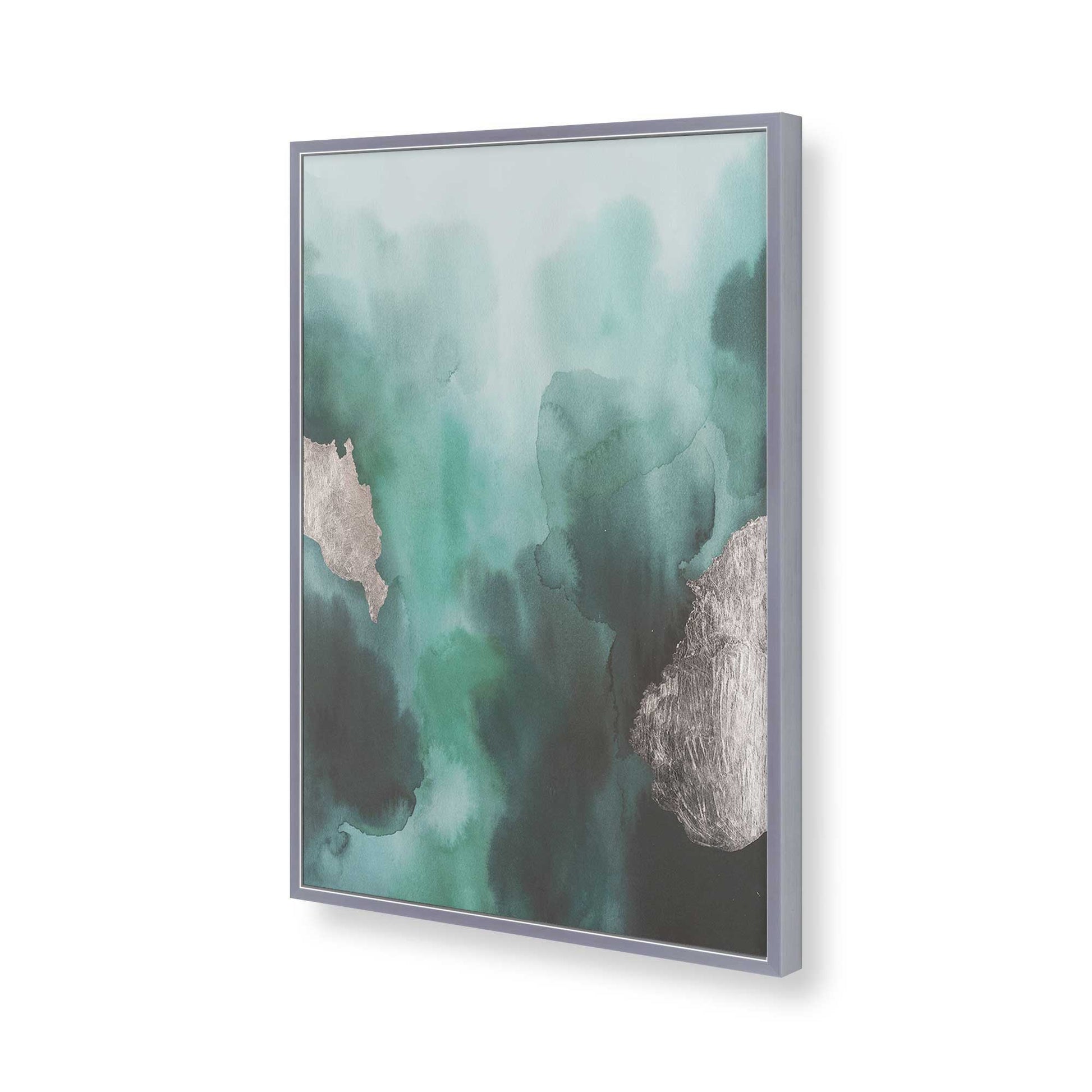 [Color:Polished Chrome], Picture of art in a Polished Chrome frame of the corner