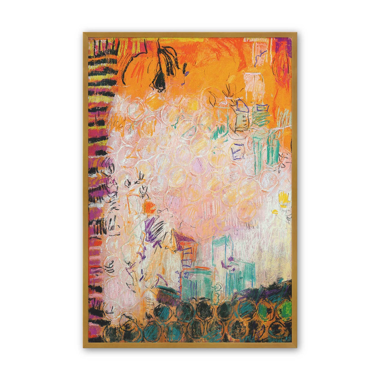 [Color:Polished Gold], Picture of art in a Polished Gold frame