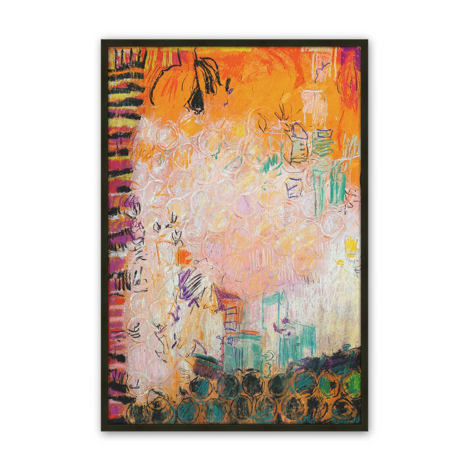 [Color:Satin Black], Picture of art in a Satin Black frame