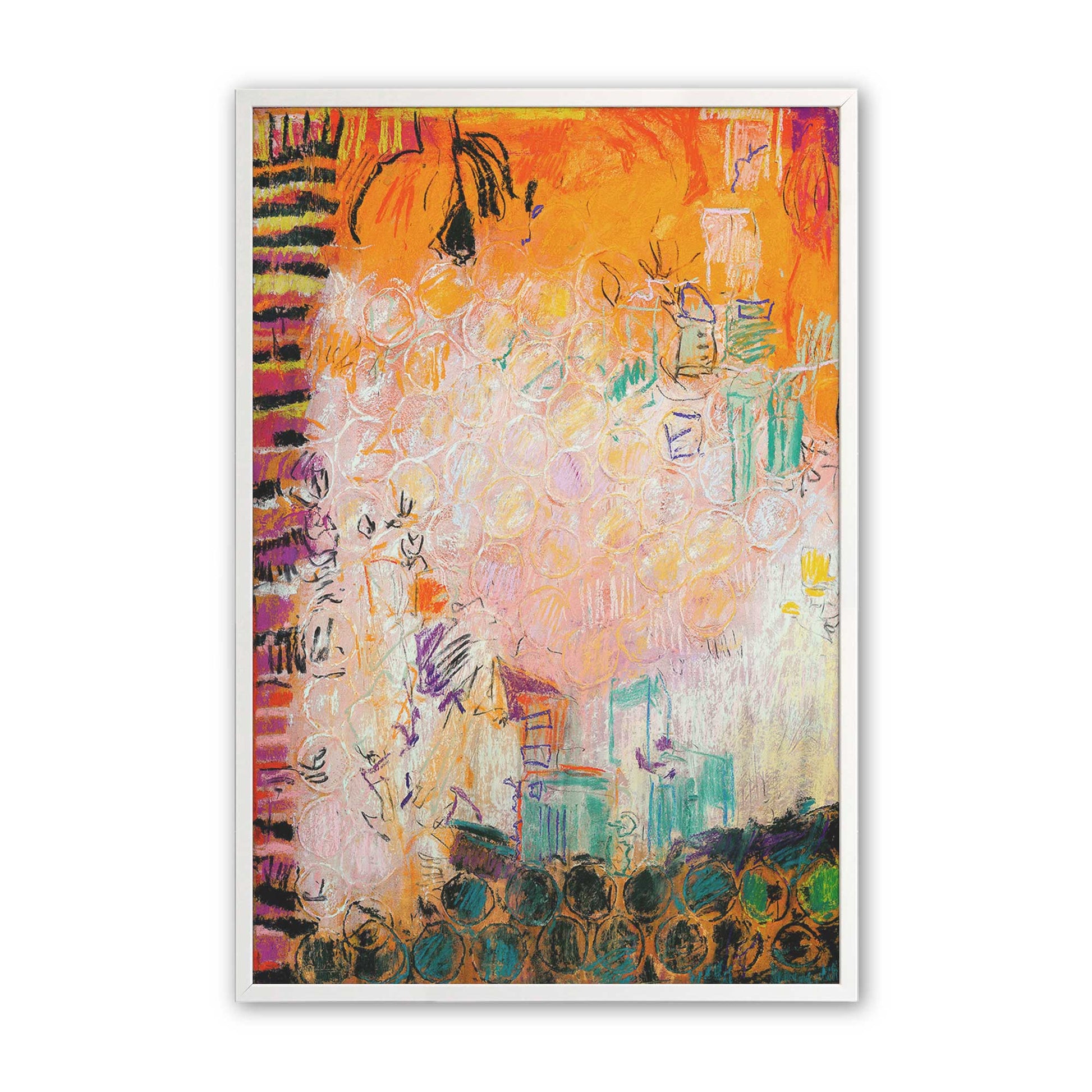 [Color:Opaque White], Picture of art in a Opaque White frame