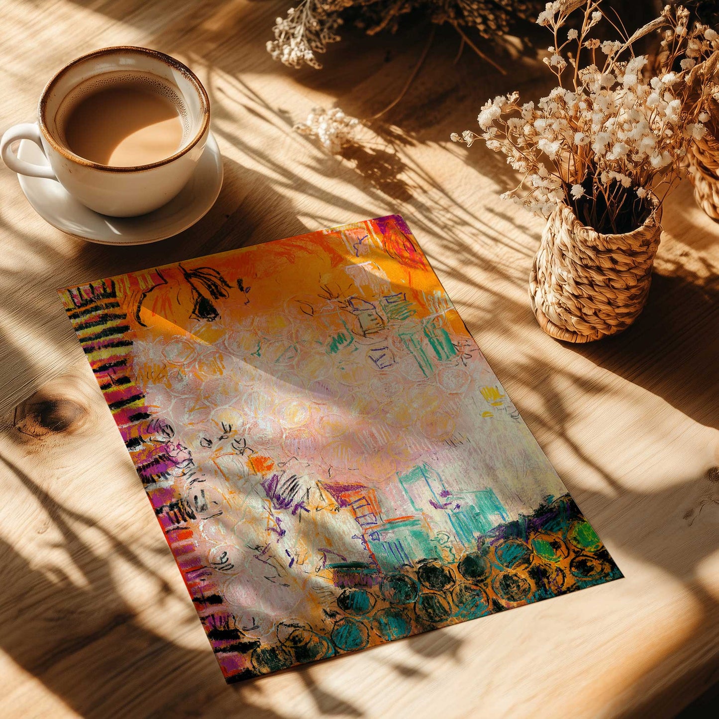 [Color:Rolled Print], Picture of close up of art