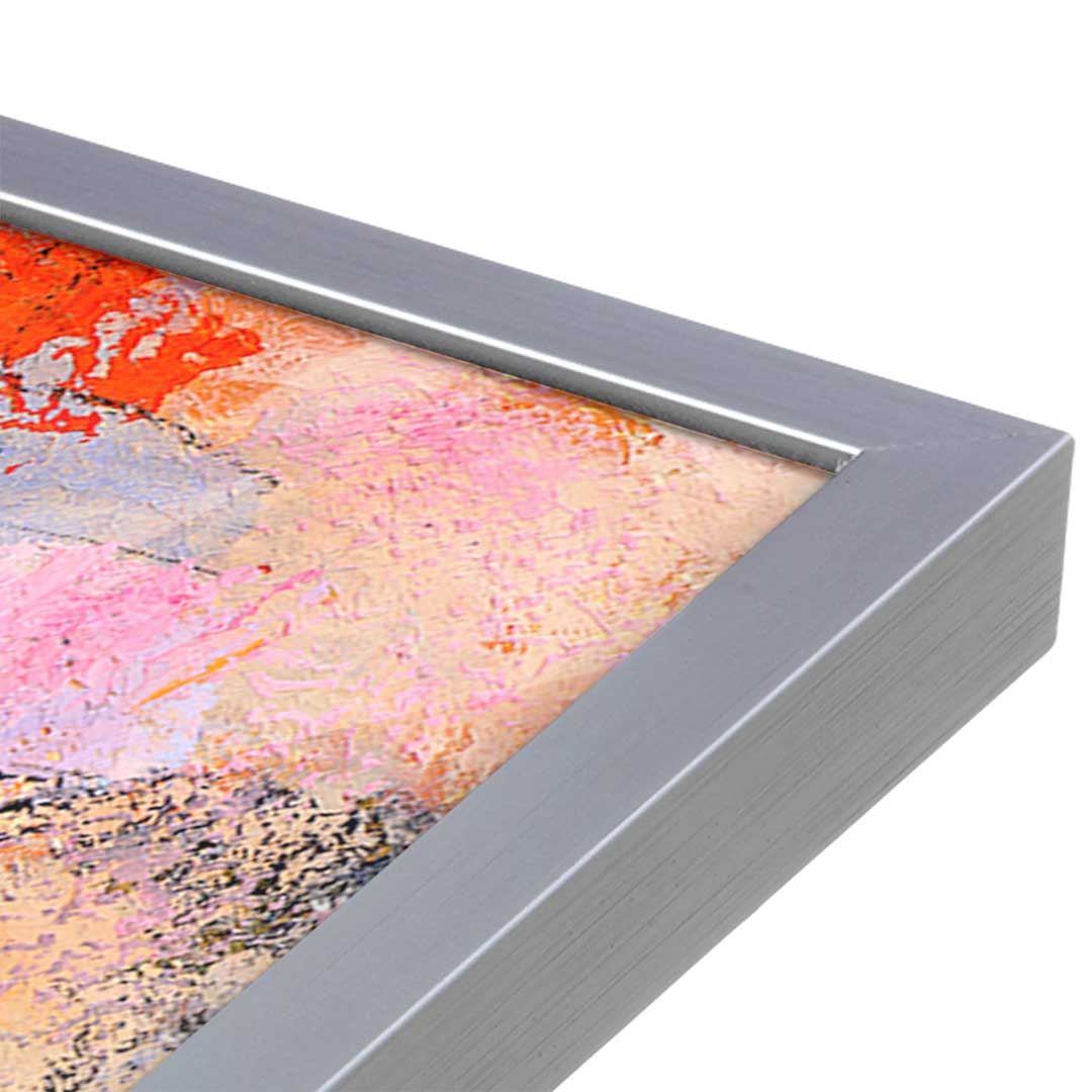 [Color:Polished Chrome], Picture of art in a Polished Chrome frame at an angle
