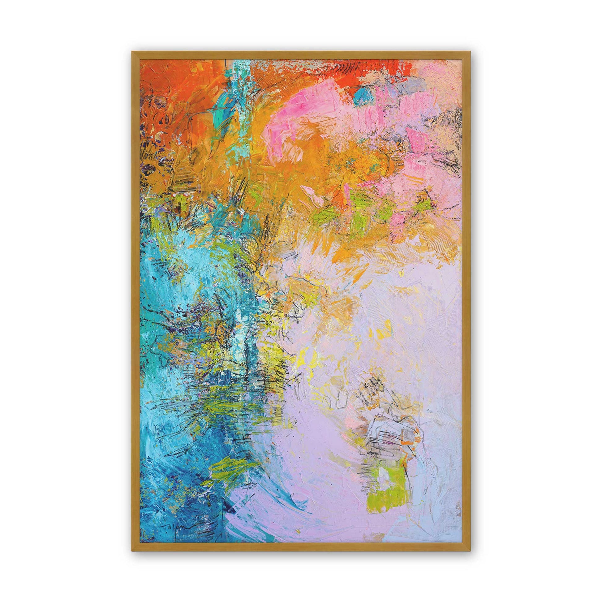 [Color:Polished Gold], Picture of art in a Polished Gold frame