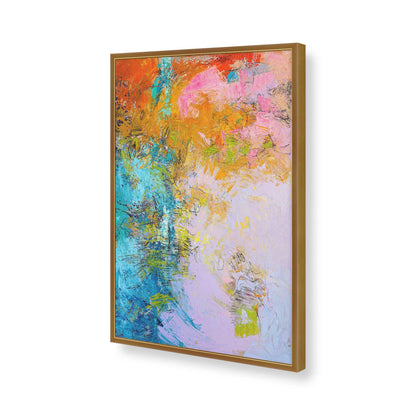 [Color:Polished Gold], Picture of art in a Polished Gold frame of the corner