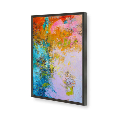 [Color:Satin Black], Picture of art in a Satin Black frame of the corner