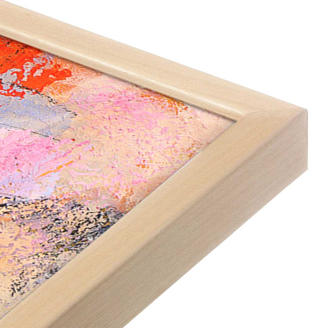 [Color:Raw Maple], Picture of art in a Raw Maple frame at an angle