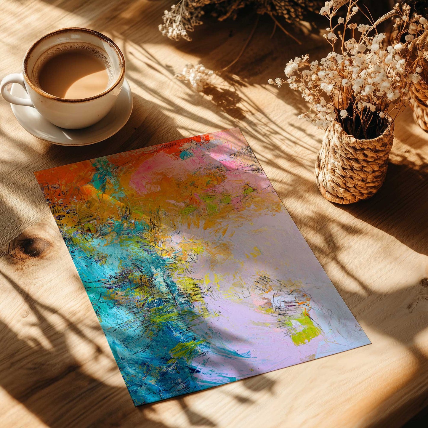 [Color:Rolled Print], Picture of close up of art
