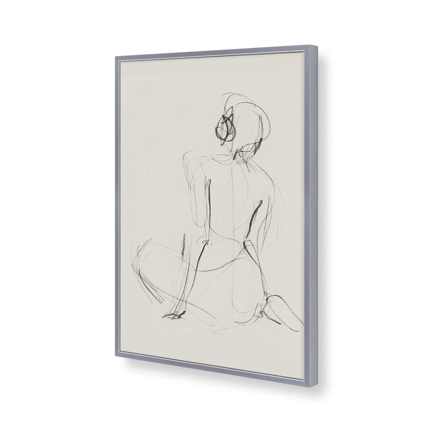 [Color:Polished Chrome], Picture of art in a Polished Chrome frame of the corner
