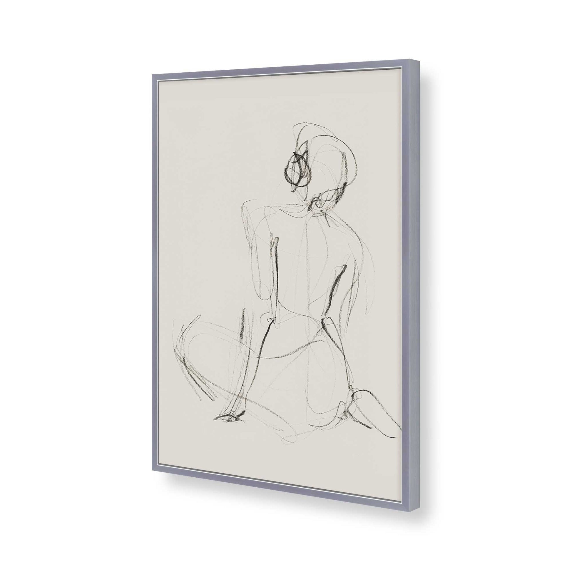 [Color:Polished Chrome], Picture of art in a Polished Chrome frame of the corner
