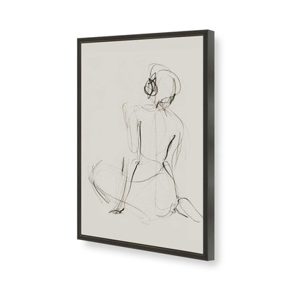 [Color:Satin Black], Picture of art in a Satin Black frame of the corner