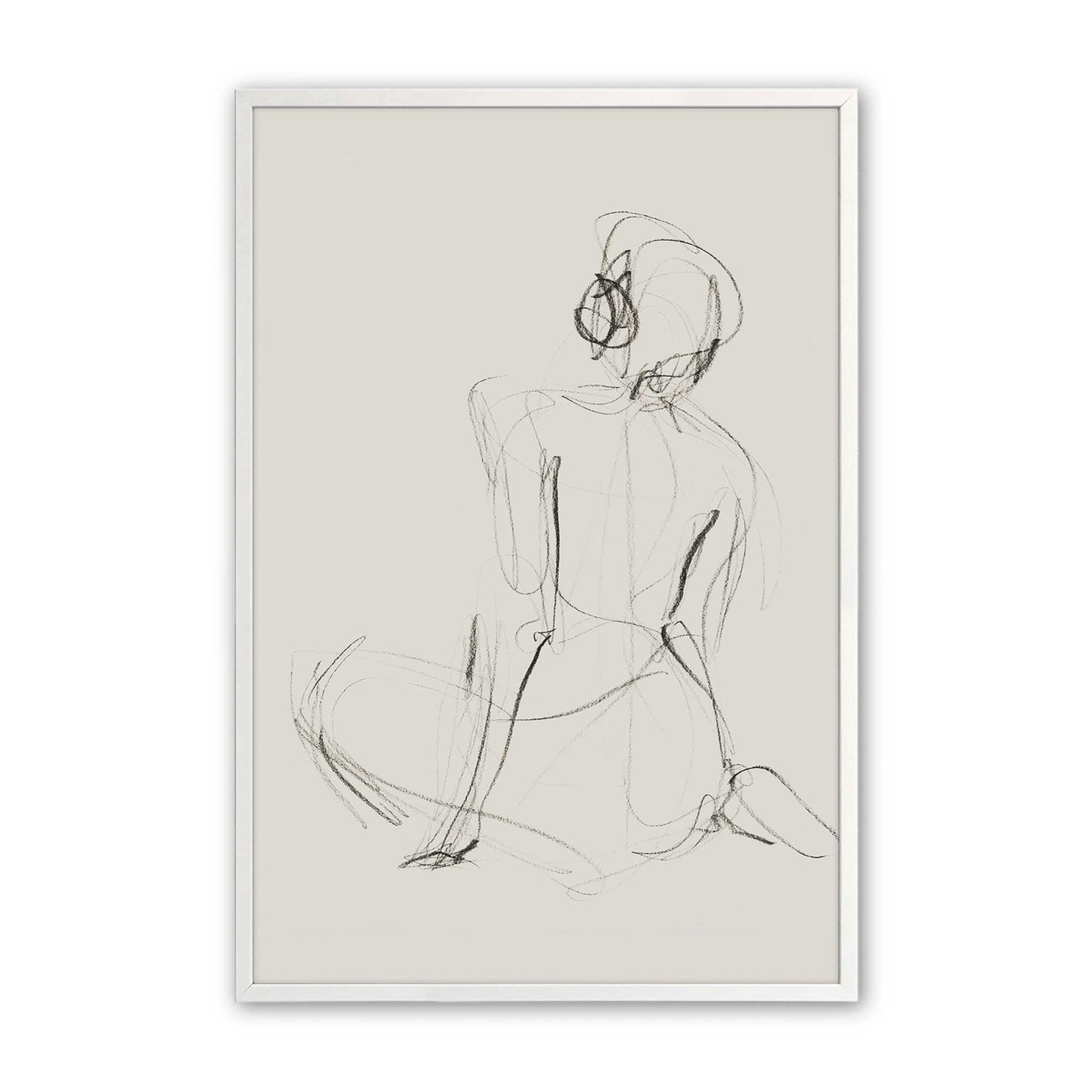 [Color:Opaque White], Picture of art in a Opaque White frame