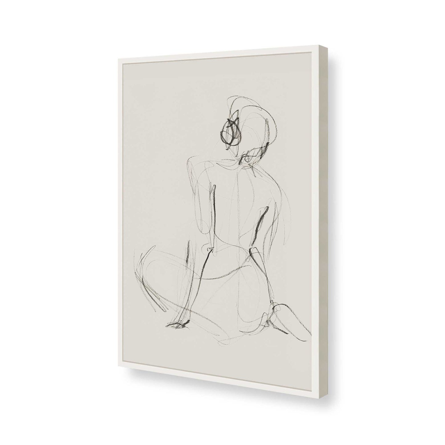 [Color:Opaque White], Picture of art in a Opaque White frame of the corner