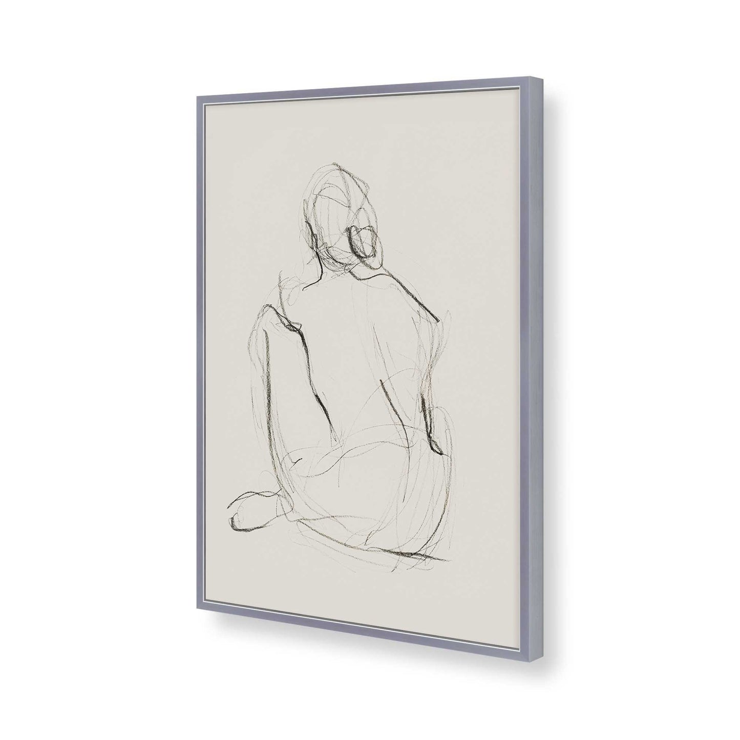 [Color:Polished Chrome], Picture of art in a Polished Chrome frame of the corner