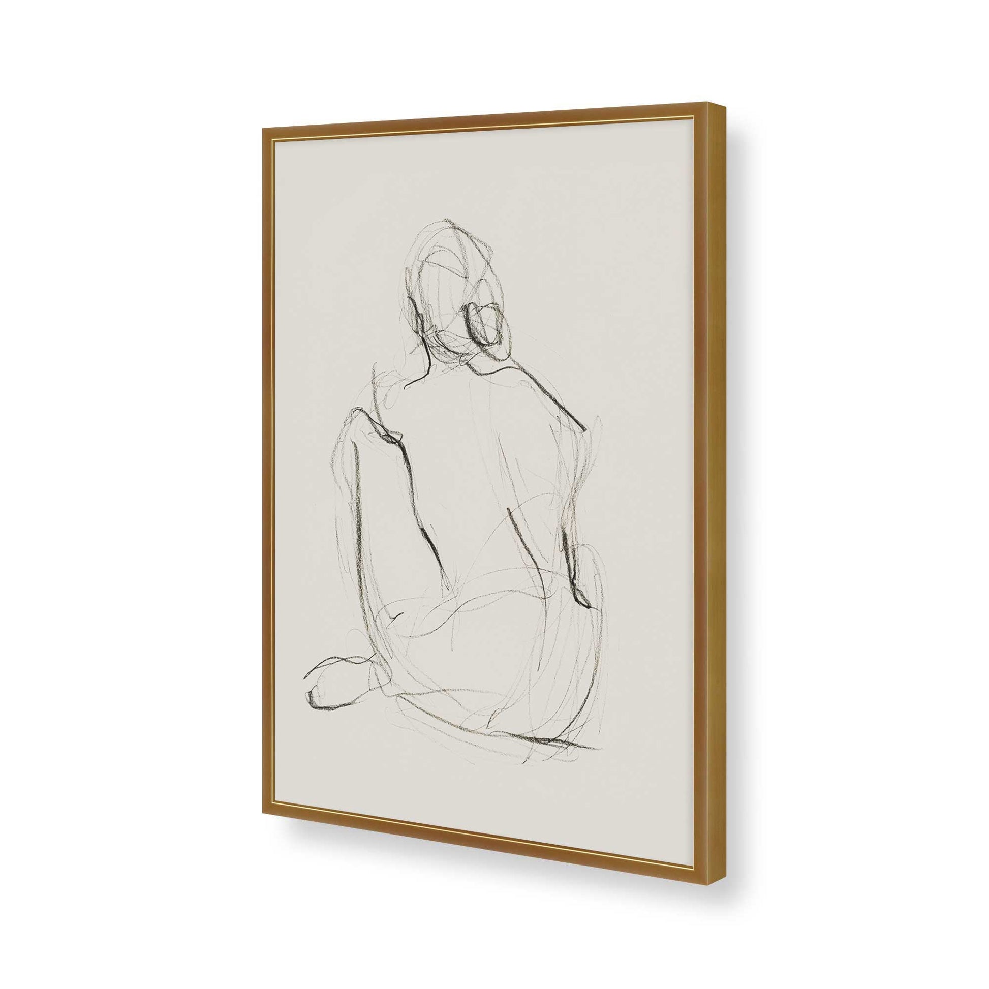 [Color:Polished Gold], Picture of art in a Polished Gold frame of the corner