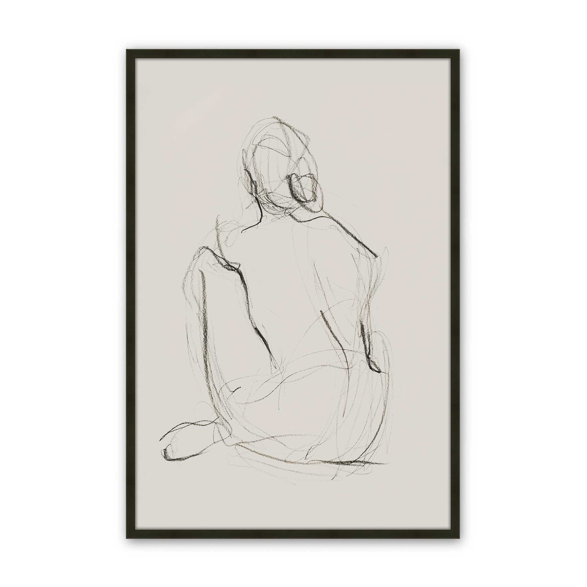[Color:Satin Black], Picture of art in a Satin Black frame