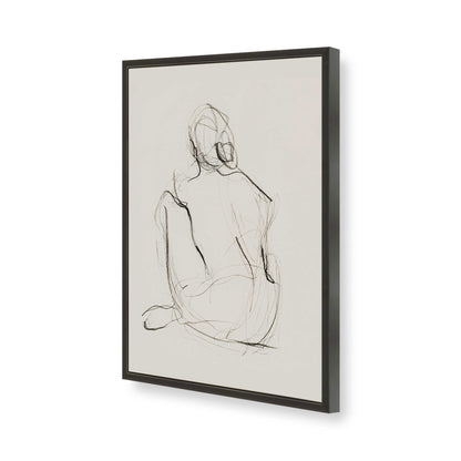 [Color:Satin Black], Picture of art in a Satin Black frame of the corner